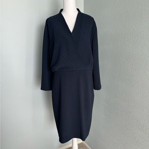 MM Lafleur pinstripe work dress